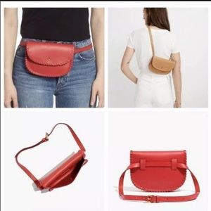 🪴Madewell Genuine leather bum bag waist belt mini
